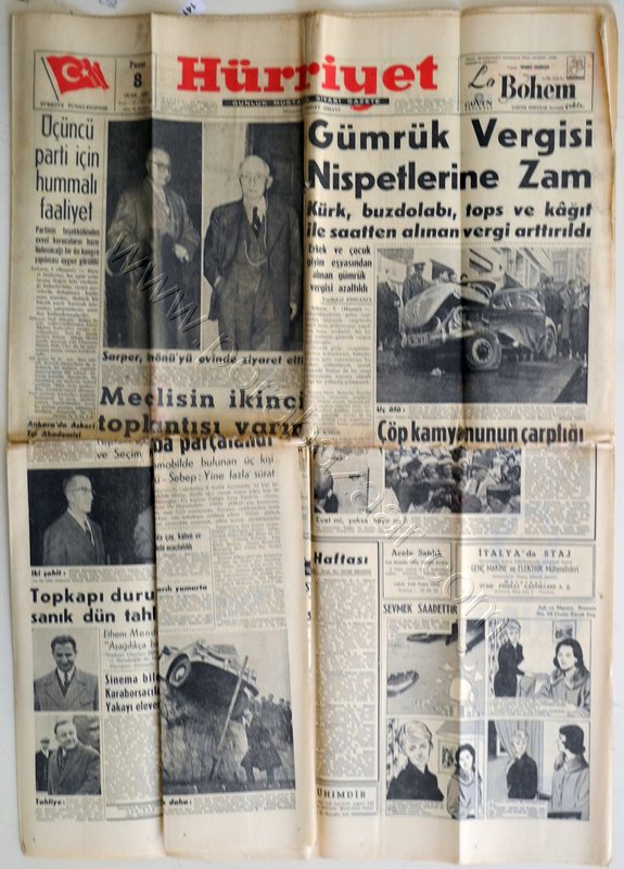 Hürriyet, Sayı: 8 Ocak 1961